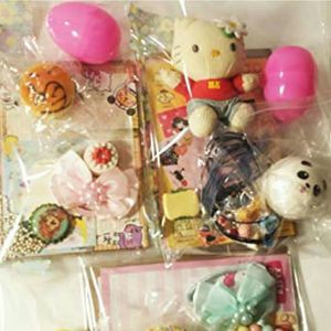 Kawaii grab bag mystery box toys stickers jewelry and more